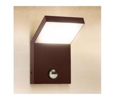 Brilagi -LED Lauko sieninis šviestuvas su jutikliu RIANO LED/8W/230V rudas IP65