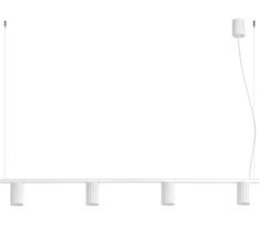Sollux SL.2711 - Pakabinamas šviestuvas ant troselių KARBON 4xGU10/10W/230V balta