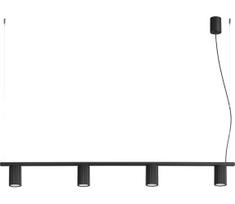 Sollux SL.2712 - Pakabinama liustra ant troselio KARBON 4xGU10/10W/230V juoda