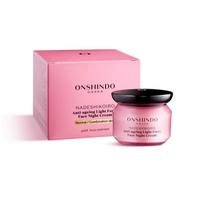 Lengvas naktinis veido kremas normaliai ir mišriai odai "Nadeshikoiro Anti-ageing Night", Onshindo Osaka, 50ml