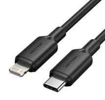Laidas USB-C į LIGHTNING 2M Juodas Lakbh Vention