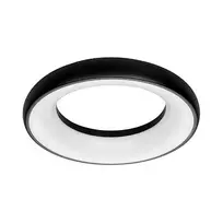 Synergy 21 LED lubinis šviestuvas Donut nw juodas 35w