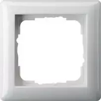 Gira Standard 55 balta sieninė plokštė – berėžtė, termoplastikas, 80,7×80,7 mm, 11,4 mm storio