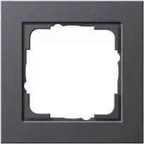 GIRA E2 dengiamasis rėmelis jungikliui Antracitas — termoplastikas, bevaržtis, 80,8×80,8×9,3 mm