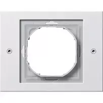 Gira TX_44 rėmelis jungikliams baltas, termoplastikas, 110×86 mm, klasikinio dizaino