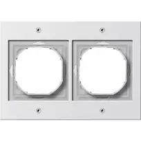 Gira TX_44 balta sieninė plokštė – termoplastikas, klasikinis dizainas, 110×157×16,3 mm