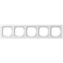 Sieninė plokštė GIRA E2 balta – termoplastikas, bevaržtis dizainas, 80,8×366×9,3 mm