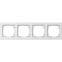 GIRA 0214 29 baltas varžtų neturintis rėmelis, 80,8 × 294,7 × 9,3 mm