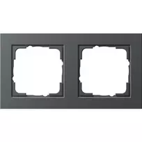 GIRA plokštelė 0212 23 antracitinė, berėžė dengiamoji plokštelė 80,8×151,9×9,3 mm