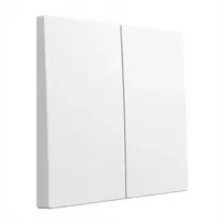 GIRA System 55 2-jungiklio svyruoklinė plokštelė 329503, Pure White
