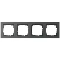 Jungiklio/kištukinio lizdo dangtelis GIRA E2 Antracitas, termoplastikas, bevaržtis, 80,8×294,7×9,3 mm