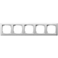 Gira Standard 55 sieninė plokštė – Baltas termoplastikas, bevaržtė, 80.7×365.9×11.4 mm
