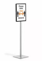 Informacinis stovas Durable 501357 pilkas metalas plastikas 1 vnt.
