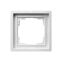 Sieninė plokštė / jungiklio dangtelis Gira 0211112, bevaržtis, baltas, 83,3×83,3 mm, 10,6 mm storio