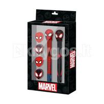 Rašiklio, pieštuko ir 4 trintukų rinkinys „Marvel Spider-Man“