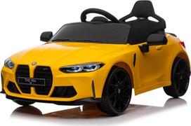 Vaikiškas elektromobilis Lean Toys BMW M4, geltona sp.