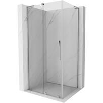 Dušo kabina Mexen Velar L 871-120-075-03-01, stačiakampė, be padėklo, 120 cm x 75 cm x 200 cm, chromo sp./skaidrus