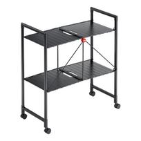 Sulankstoma lentyna su ratukais Hailo Quickboard, 86.8x81.4x37.5 cm, juoda
