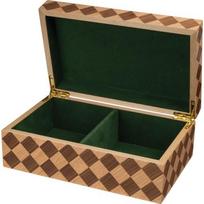 Šachmatų figūrų dėžutė Philos Checkered, 95 mm