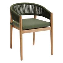 Lauko kėdė Tevio, 60x56x76,5 cm, žalia