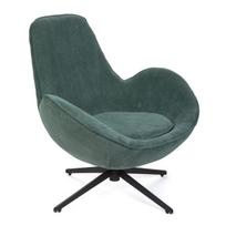 LUNAIRE sukamasis velvetinis fotelis žalias 86x76x87 cm HOMLA