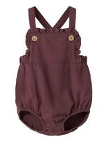 Lil'Atelier - Nbfrebel Loose Romber Solid Lil - Marškinėliai trumpomis rankovėmis - Burgundiška splava