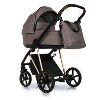 Vaikiškas vežimėlis 2 viename Roan Ivi 2.0 Cocoa/Rose Gold + adapteriai