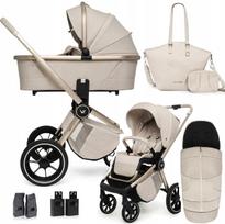 Muuvo Quick Boho - daugiafunkcis vaikiškas vežimėlis, 2 viename rinkinys | Beige