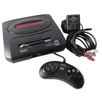 Sega Mega Drive 2 stiliaus konsolė, veikia su Sega disketėmis