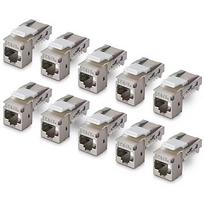 Startech CAT6A KEYSTONE JACK 10-PACK 10-PACK90-DEGREE/TOOLLESS/SHIELD C6AKEYTLSTP9010PK