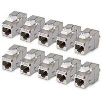 Startech CAT6A KEYSTONE JACK 10-PACK 10-PACK180-DEGREE/TOOLLESS/SHIEL C6AKEYTLSTP18010PK