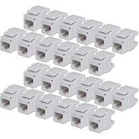 Startech CAT6 KEYSTONE JACK 24-PACK 24-PACK180-DEGREE 110 PUNCH DOWN C6KEY110180WH24PK