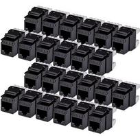 Startech CAT6 KEYSTONE JACK 24-PACK 24-PACK180-DEGREE 110 PUNCH DOWN C6KEY110180BK24PK