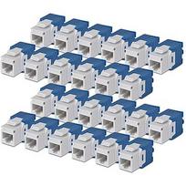 Startech CAT6 KEYSTONE JACK 24-PACK 24-PACK180-DEGREE TOOLLESS WHITE C6KEYTL180WH24PK