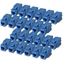 Startech CAT6 KEYSTONE JACK 24-PACK 24-PACK180-DEGREE TOOLLESS BLUE C6KEYTL180BL24PK