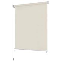 vidaXL Lauko roletas, 125 (plotis) x 140 (aukštis) cm, kreminės spalvos