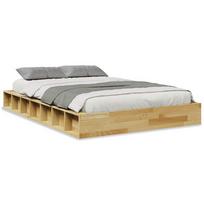 vidaXL Lovos rėmas be čiužinio 120x200 cm ąžuolo masyvo