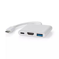 Nešiojamojo kompiuterio stotelė Nedis CCGB64770WT01 USB-C laidinė 7,5W