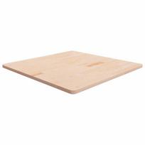 vidaXL Stalviršis, 90x90x2,5cm, neapdorotas ąžuolo medienos masyvas