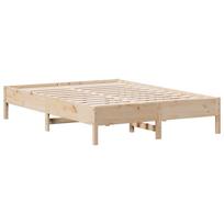 vidaXL Lovos rėmas be čiužinio, 120x200cm, pušies medienos masyvas