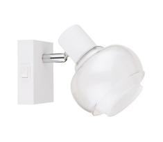 Globo 54309-1W - Sieninis kryptinis šviestuvas TOKKI 1xE14/40W/230V baltas