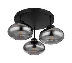 Globo 15572-3D - Prie lubų montuojamas šviestuvas SHAUN 3xE27ILLU/40W/230V juodas