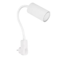 Globo 57911DPW - Sieninis kištukinis taškinis šviestuvas ROBBY 1xGU10/35W/230V baltas