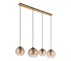 Globo 15788-4H - Pakabinama liustra ant laido JAMESSA 4xE27/60W/230V, žalvarinė