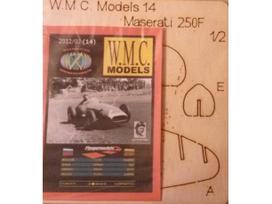 WMC - Maserati 250F iš faneros Lazeriu pjautas rėmas, 1/25, 14-2