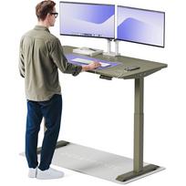 Kompiuterio stalas reguliuojamo aukščio Desktronic HomeOne, 140 cm x 70 cm, 72 - 122 cm, alyvuogių žalia sp.