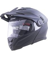 Atverčiamas enduro šalmas W-TEC Biscay P/J - Matinė juoda