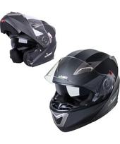 Atverčiamas motociklininko šalmas W-TEC Pezzon - Juoda, bronzos