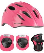 Šalmo ir apsaugų rinkinys MTW01+H210 NILS Extreme - MTW01+H210 PINK HELMET WITH PROTECTORS SET NILS EXTREME