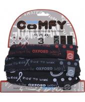 Universali daugiafunkcė kaklo mova Oxford Comfy, 3 vnt. - Grafitti Mono